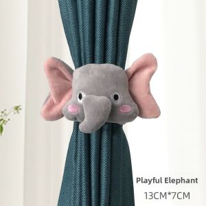 Creative Cute Cartoon Cloud Curtain Tie Set Modern Chinese Style Home Fabric Door Curtain Accessories Fixed Tool Pair Pack