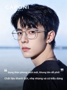 CAPONI | Kính Cận Đa Năng Chống Ánh Sáng Xanh Có Khung Titanium Toàn Phần