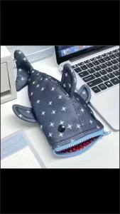 (Ce14)Cute Shark Pencil Case Large Capacity Multi-functional Stationery Box Creative Ins Style Pouch For Boys & Girls