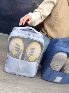 【Good Quality】Travel Shoe Bag Holds 3 Pairs of Shoes Travel Packing Bag Flight Travel Essentials Carry-On Luggage Travel Shoe Organizer