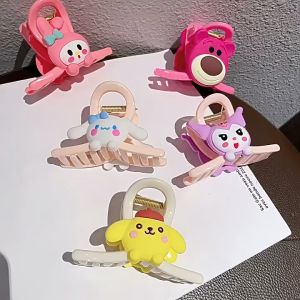 JEPIT RAMBUT KARAKTER SANRIO AKSESORIS RAMBUT LUCU JEDAI LOTSO KUROMI POMPURIN MELODY
