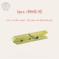 Penyepit Klip Baju Kayu Buluh Ampaian Bamboo Laundry Cloth Clip Windproof Clamps Jemur Baju Sepit 木制衣夹. 