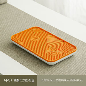Modern Minimalist Tea Set Tray Home Use Rectangle Mini Dry Pounding Table Luxury Tea Tools Drainage round Tea Sea