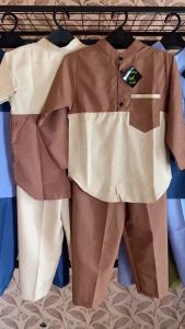 Setelan Baju Koko Anak Laki Laki Tangan Panjang dan Pendek Usia 1-13 Tahun