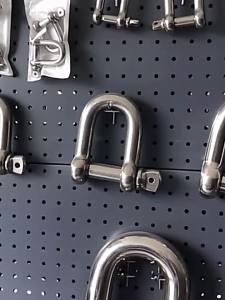 304 Straight D Shackle Short Stainless Steel Breaking D Rigging Shackle Hooks boat rigging hardware M4 M5 M6 M8 M10 M12 M14 M16
