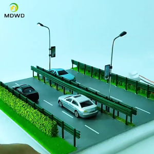 Mini Lamps Street Lights Microscopic Model For Miniature Dollhouse Decor Lights LED Street Lamp Illuminated Lamppost Model Kit Railway Train Micro Landscape Diorama Layout