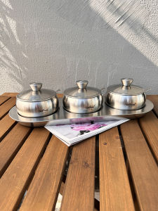 High-End 304 Stainless Steel Seasoning Jar Set Condiment Box Spice Container Kitchen Storage Containers with Lid for Everyone