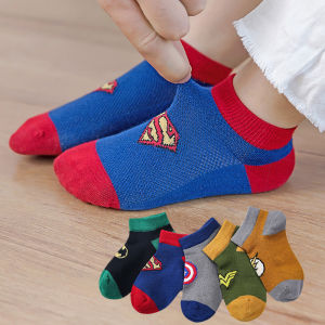 Boys Socks Spring and Autumn Boys Spring and Summer Big Childrens Summer Thin 13-Year-Old Cotton Childrens Socks Low Cut Cotton Ankle Socks