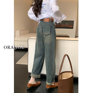 High Waist Harlan Denim Jeans Womens plus Size Pear Shape Body Slimming Boyfriend Pants Loose Fit Spring Season Wear