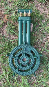 HEAVY DUTY Cast Iron Gas Stove Burner High Pressure SUPERKALAN (C-40 3-Way Switch)