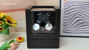 1pc Niworkshop Watch WinderPU Leather 3 Slots Watch Storage Case Fit Men And Women Automatic WatchesQuiet MotorUSB Powered