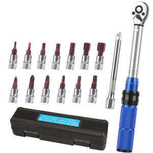MTB Road Bike Bicycle Preset Torque Wrench 2Nm to 24Nm Precise Instrument Durable Hexagon T25 Allen Key S2 Prime Steel
