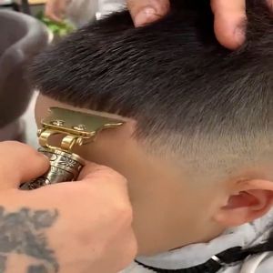 Barber Hair Trimmer Cordless Chargeable Haircut Clipper Shaver Men Cutting Beard Razor Cutter Pencukur Rambut Kemei 0mm