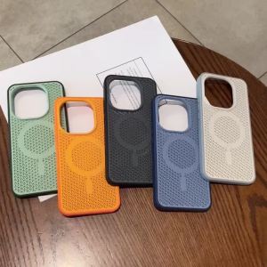Luxury For Magsafe Magnetic Matte Two Color Heat Dissipation Phone Case For VIVO IQOO 15 13 Shockproof Bumper Hard Back Cover