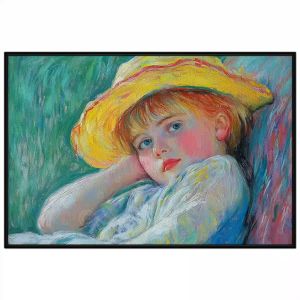 Tranh chân dung sáp dầu. Tranh treo tường dán tường canvas trang trí. CGI-1944