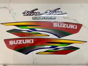 Bộ tem Suzuki Viva đời 1999 hàng nhập Thái Lan chất lượng cao dành riêng cho dòng xe này  tem in lụa màu sắc cực đẹp và bền giá bán cực tốt bán lẻ như bán sỉ