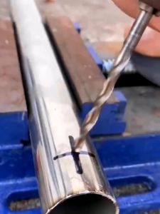Bút Định Vị Đục Lỗ Tự Động Cầm Tay Chống Trượt Bằng Thép Lò Xo Cho Chế Tác Gỗ - 063