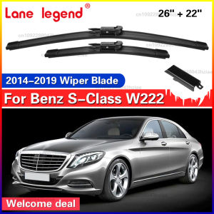 For Mercedes Benz S Class W222 2014 2015 2016 2017 2018 2019 Car Front Wiper Blades Windshield Windscreen Window Brush 26"+22"