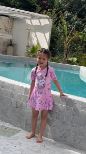 📌พร้อมส่ง📌ชุดว่ายน้ำผู้หญิง วันพีช 2-12ปี พร้อมหมวก