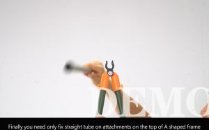 Giàn leo trồng cây chữ A dài 1.8 met cao 2.1m (TS2.1) Daim ống thép bọc nhựa phi 16