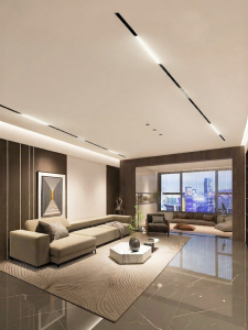 JINGYA | Magnetic Embedded Intelligent Track Light for Living Room