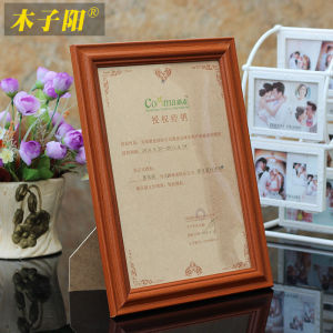 Khung Ảnh Bằng Gỗ MDF Khung Chứng Chỉ A4 Khung Giấy Phép Kinh Doanh A3 Khung Trưng Bày Bằng Sáng Chế Khung Treo Tường Khung Ảnh Có Thể Treo Được