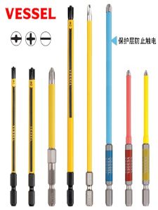 Vessel Strong Magnetic นําเข้าไฟฟ้าเจาะบิตในครัวเรือน Cross และหัวแบนเครื่องมือไฟฟ้าฮาร์ดแวร์จากญี่ปุ่น