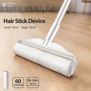 Sticky Hair Roller Clothes Dust Remover Lengthened Cleaner Roller with Cover Reusable