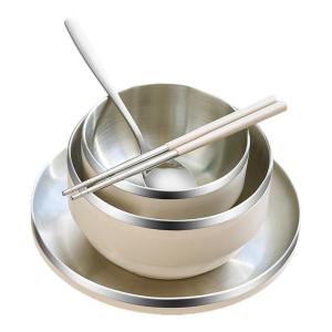 XIAOCHUSHU | Single Person Stainless Steel Dinnerware Set