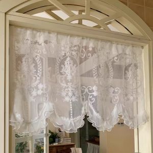 French Style Sheer Curtain Partition Short