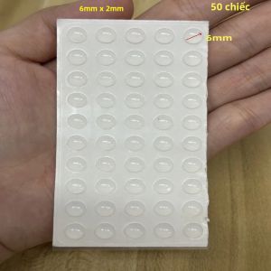 Miếng Dán Silicon Trong Suốt Chống Va Đập Tự Dính Dạng Tròn Làm Giảm Chấn Cho Cửa Đồ Nội Thất Bảo Vệ Tường Giảm Xóc Cho Tủ