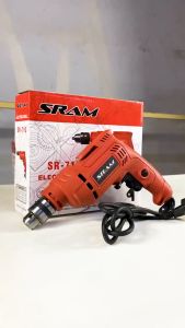 MESIN BOR TANGAN LISTRIK (BESI/KAYU) / ELECTRIC DRILL 10MM - SR-710 - SRAM