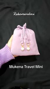 BP-Mukena mini travelling premium 2in1 Parasut Korea dingin lembut ringan mukena polos cantik