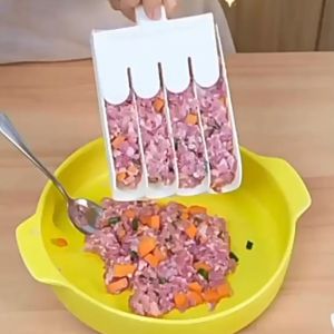 Pembuat bakso ikan ayam sapi udang peras buat bola alat pengepres bakso goreng