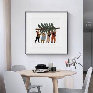 Person Illustration Boutique Literary Decorative Wall Art For Kids Room Bedroom Living Room