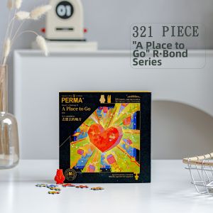 PERMA | Romantic Sparkle Irregular Shaped Puzzle Ornament Stress Relief 321 Pieces