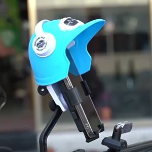 Motorcycle Phone Holder Stand Motorcycle Helmet Sun Protection Rain Anti Slip Multiple Angles Adjustable Phone Mount Mobile Holder