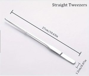 1pc Stainless Steel Aquarium Scissor/Tweezers Tool Long Aquarium Cleaning Plant Spatula Tool For Fish Tank Aquarium Maintenance