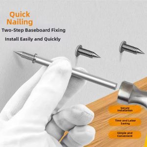 Invisible Fixing Nails Double-Ended Horn-shaped Reverse Pin Nails