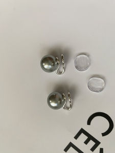 Strong Light Retro Pearl Clip-On Earrings No Piercing Required Womens Fashion Jewelry Mosquito Coil Tray Design Crystal Geometric Pattern