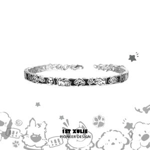 1ST XULIE | Vòng Tay Bạc Ý Đơn Giản Chất Lượng Cao Dễ Thương Ngầu