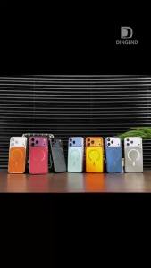 szhaiyu | Luxury Leather Texture Plating Magnetic Phone Case For iPhone 18 Pro Max 17 Pro 17 Air For Magsafe Shockproof Protective Cover