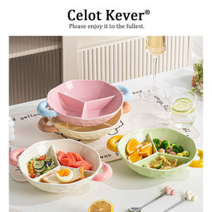 Health Diet Breakfast Divided Plate Ceramic