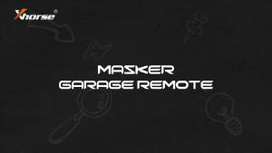 XHORSE | XHORSE XKGHG3EN Masker Style 4 Buttons Garage Remote Replace XKGHG1EN Universal Keys