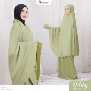 KHIMARA MUKENA MINY TRAVELLING SEGENGGAM TANGAN RESLETING DAGU PARASUT KOREA PREMIUM