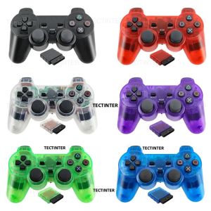 Bộ Điều Khiển Gamepad Không Dây 2.4GHz Cho Máy Chơi Game SONY PS2/PS1 Với Động Cơ Tích Hợp Bộ Điều Khiển Cần Điều Khiển Chơi Game USB Cho PC