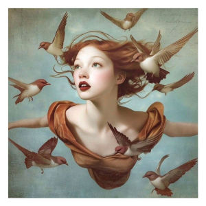 DIY Diamond Mosaic Painting Cross Stitch Kit Crystal Art Beauty Portrait Embroidery 5D Round Rhinestones Home Decor