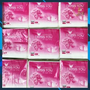 Chính hãng thùng 48 gói khăn giấy vuông Bless You khổ lớn 100 tờmịndaikhăn giấy ăngiấy vệ sinh