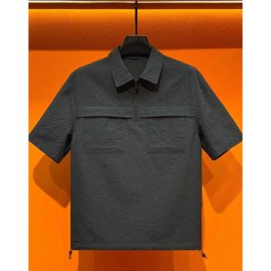 Áo Thun Polo Nam Dáng Rộng Mùa Hè Thường Ngày Tay Ngắn Cổ Polo Khóa Kéo Nửa Áo Cỡ Lớn 300 Pound Thương Hiệu Melissabow