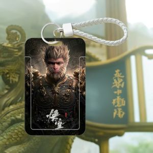 Black Myth Wukong Peripheral Student Slide Card Cover Meal Card Bus Pass ID Card Protective Cover Access Card Campus